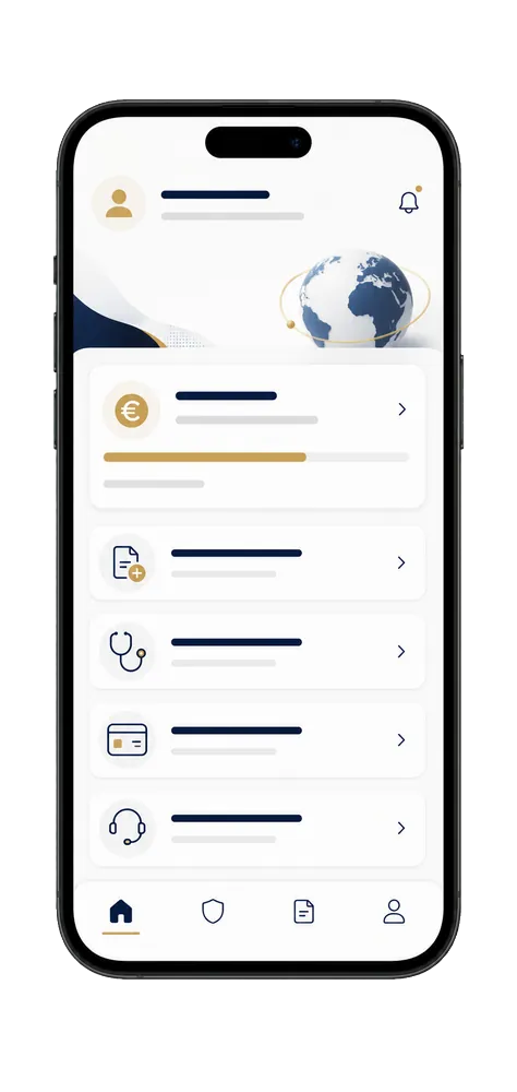 Smartphone du service santé étranger