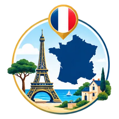 Carte de la France pour le choix de la zone de couverture de l'assurance voyage